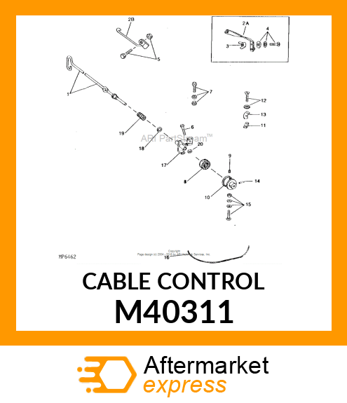 CABLE CONTROL M40311