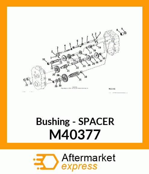 Bushing - SPACER M40377