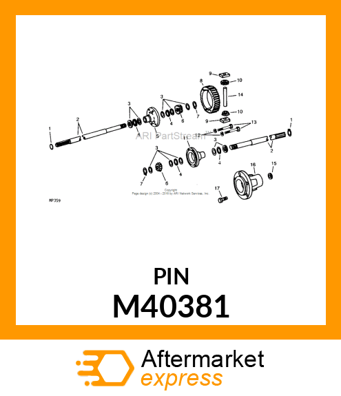 PIN, DRIVE M40381