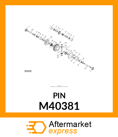 PIN, DRIVE M40381