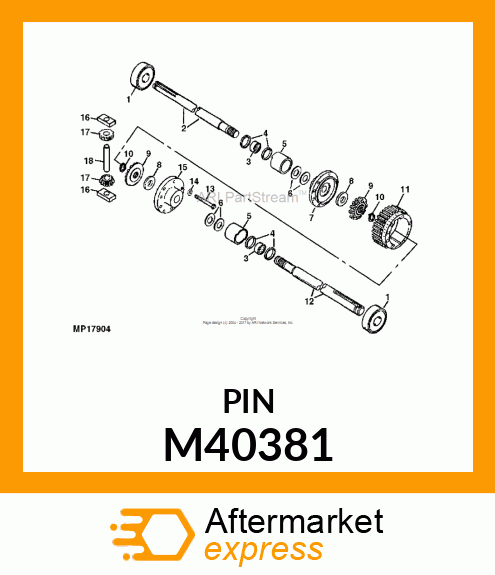 PIN, DRIVE M40381