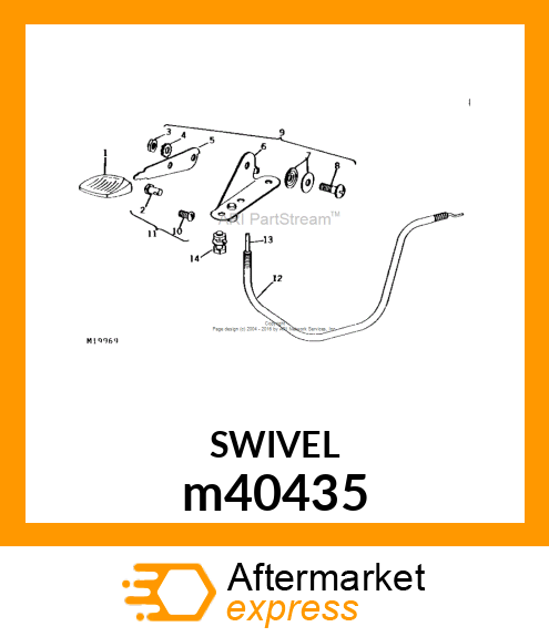 CONTROL SWIVEL W/HARDWARE m40435