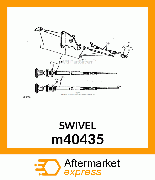 CONTROL SWIVEL W/HARDWARE m40435