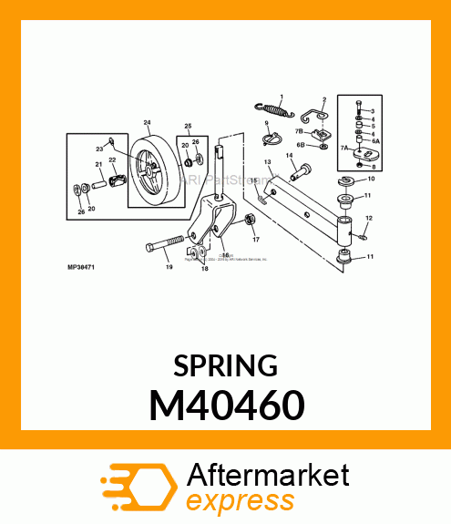 SPRING, TENSION M40460