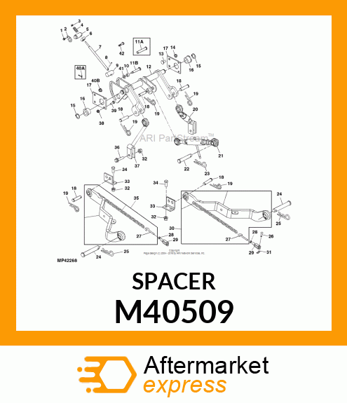 SPACER, SPACER, IDLER M40509