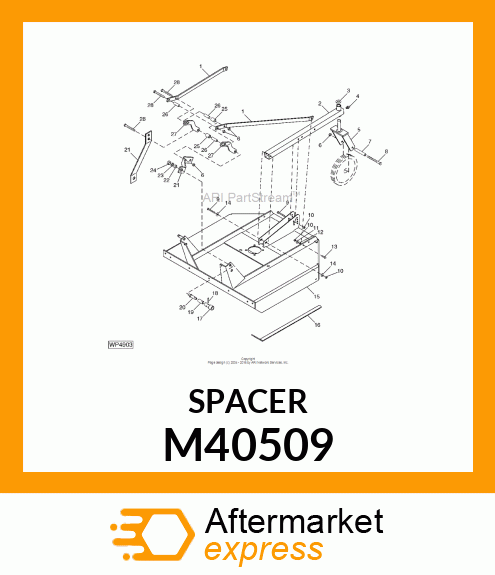 SPACER, SPACER, IDLER M40509