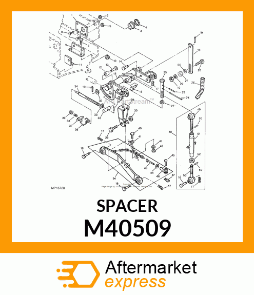 SPACER, SPACER, IDLER M40509