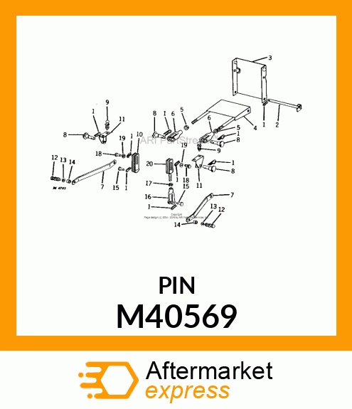 PIN FASTENER, PIN, LIFT M40569