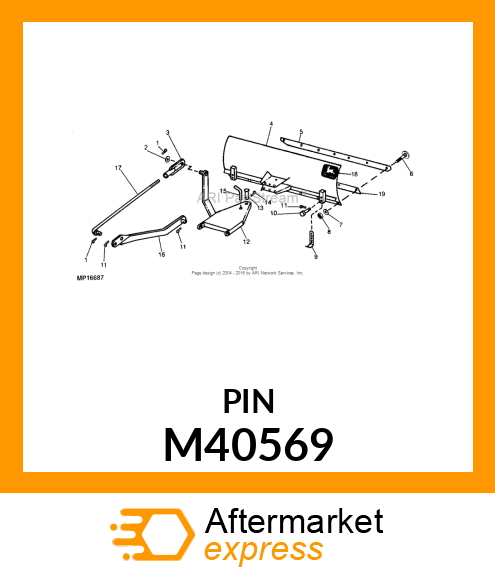 PIN FASTENER, PIN, LIFT M40569