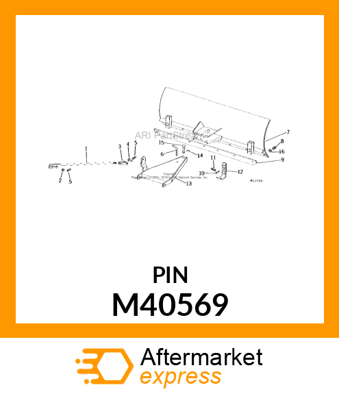 PIN FASTENER, PIN, LIFT M40569