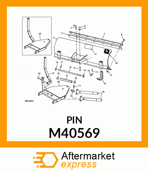 PIN FASTENER, PIN, LIFT M40569