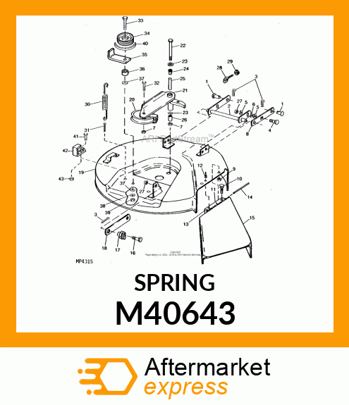 IDLER SPRING M40643