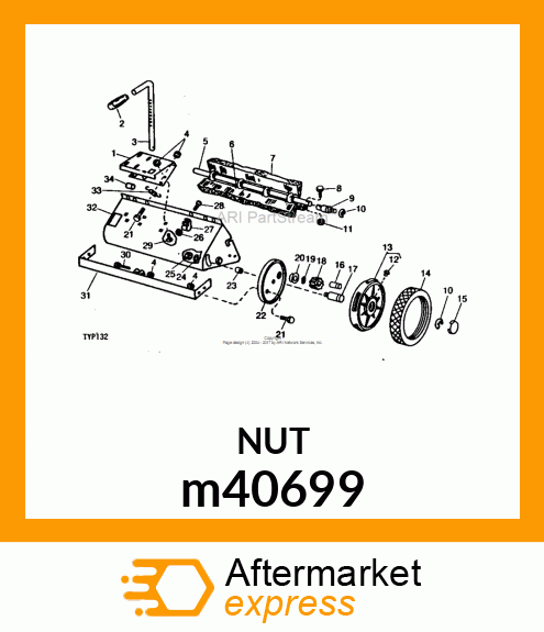 NUT, STOP m40699