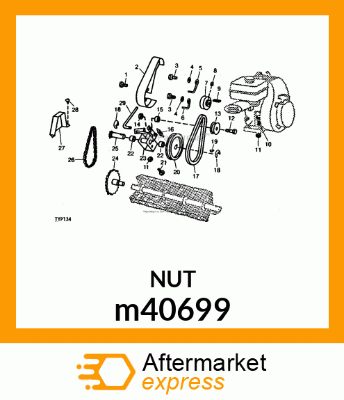 NUT, STOP m40699