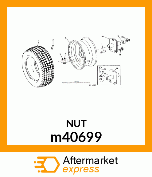 NUT, STOP m40699