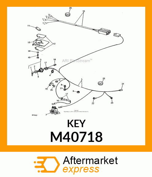 IGNITION KEY M40718