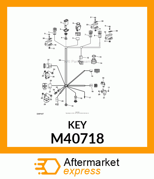 IGNITION KEY M40718