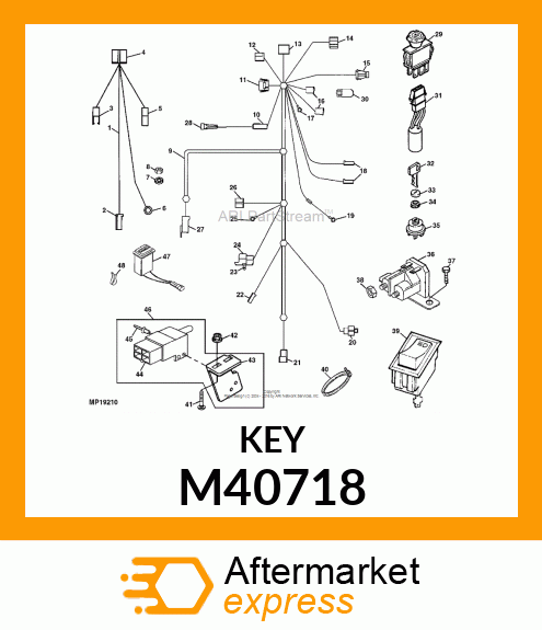 IGNITION KEY M40718