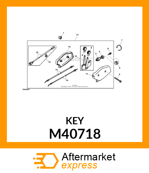 IGNITION KEY M40718