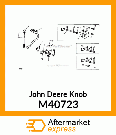 KNOB, BRAKE RELEASE M40723