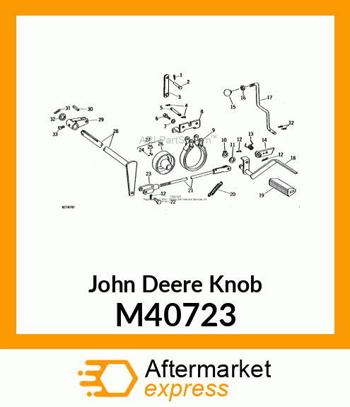 KNOB, BRAKE RELEASE M40723