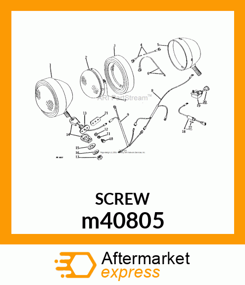 SCREW, SLFTPG, HEX HEAD m40805