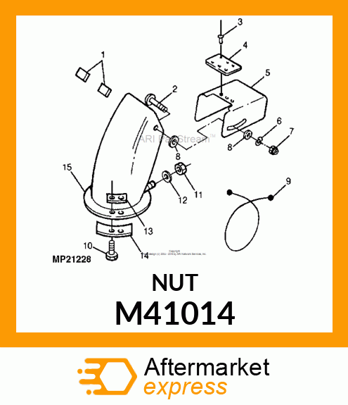 NUT, WELD M41014