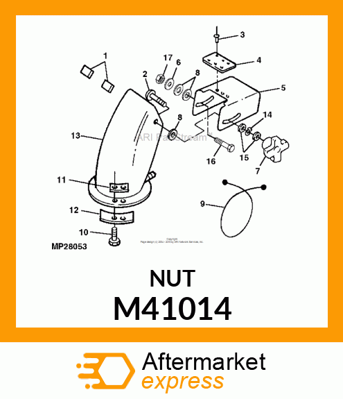 NUT, WELD M41014