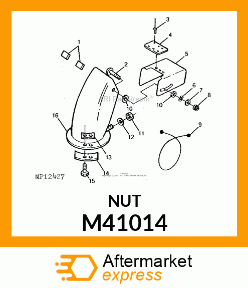 NUT, WELD M41014