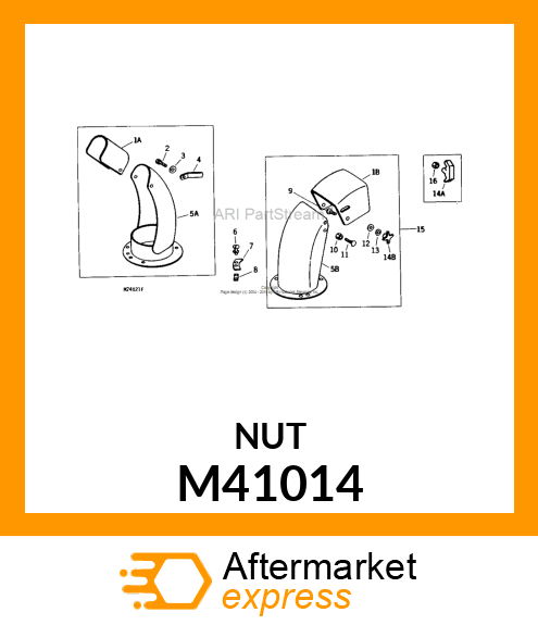 NUT, WELD M41014