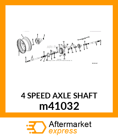 4 SPEED AXLE SHAFT m41032