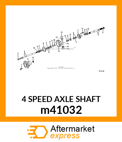 4 SPEED AXLE SHAFT m41032