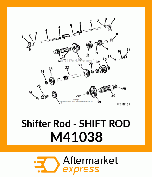 Shifter Rod - SHIFT ROD M41038