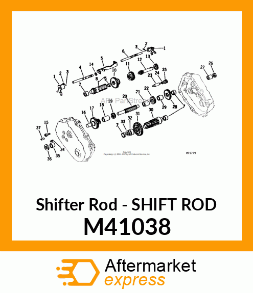 Shifter Rod - SHIFT ROD M41038