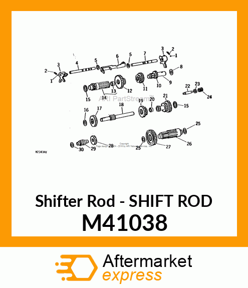 Shifter Rod - SHIFT ROD M41038