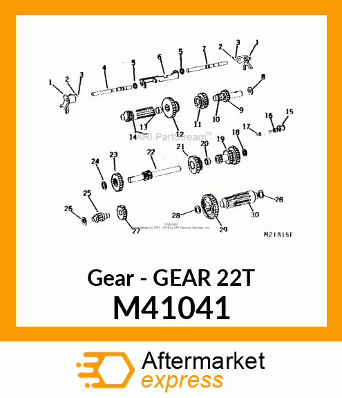 Gear - GEAR 22T M41041