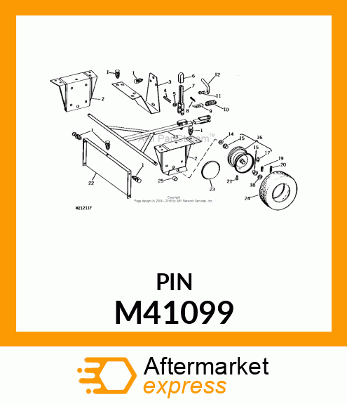 Pin Fastener - PIN, HITCH M41099