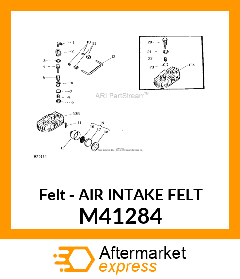 Felt - AIR INTAKE FELT M41284