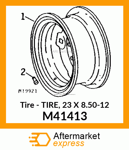 Tire - TIRE, 23 X 8.50-12 M41413