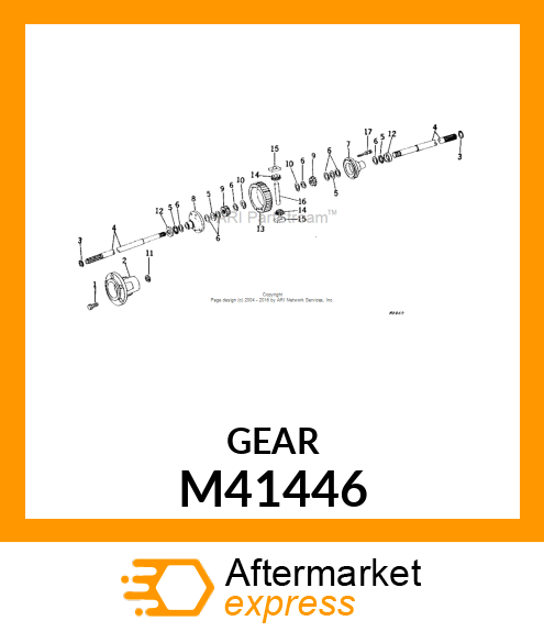 Bevel Gear - DIFFERENTIAL BEVEL GEAR-PUR M41446