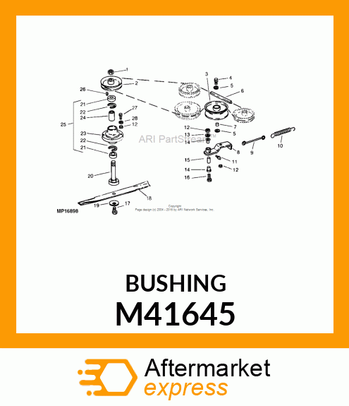 BUSHING, JACKSHEAVE PIVOT M41645