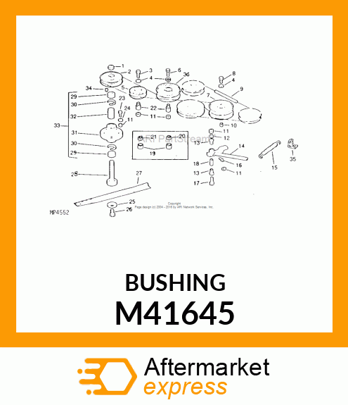 BUSHING, JACKSHEAVE PIVOT M41645