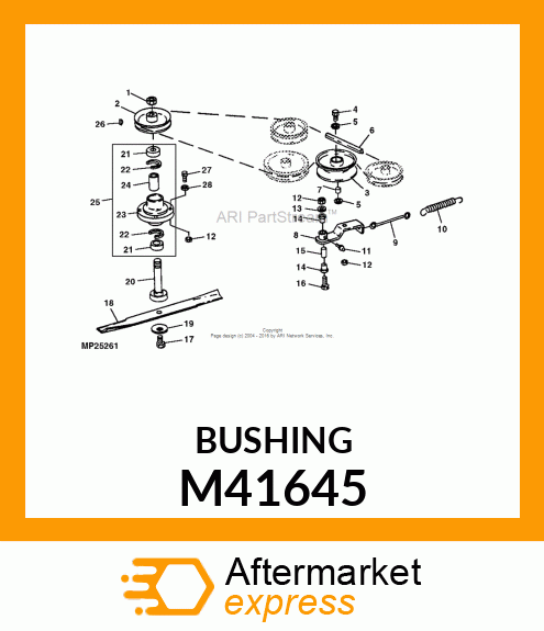 BUSHING, JACKSHEAVE PIVOT M41645