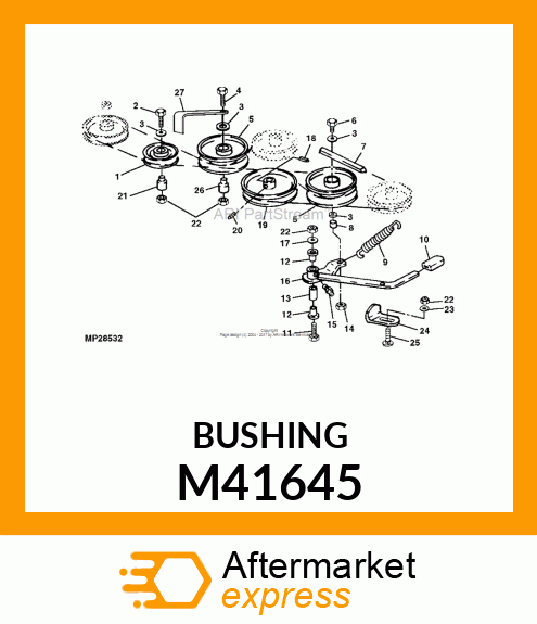 BUSHING, JACKSHEAVE PIVOT M41645