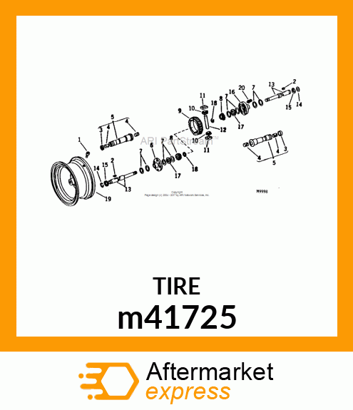 TIRE, 18 X 8.50 m41725