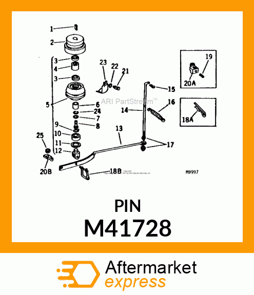 PIN, SPRING LOCKING M41728