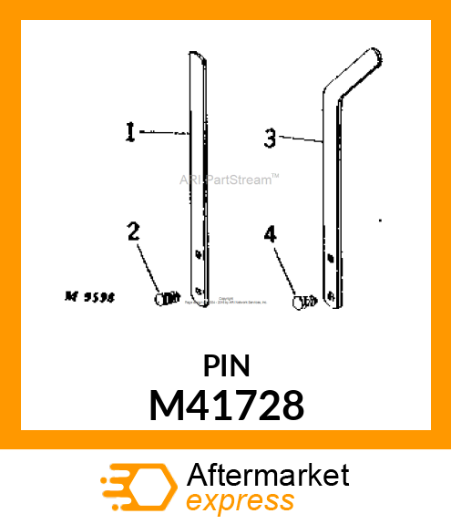 PIN, SPRING LOCKING M41728