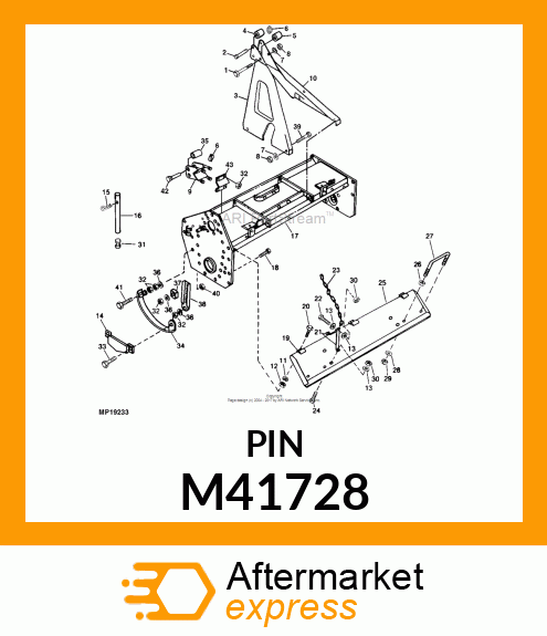 PIN, SPRING LOCKING M41728