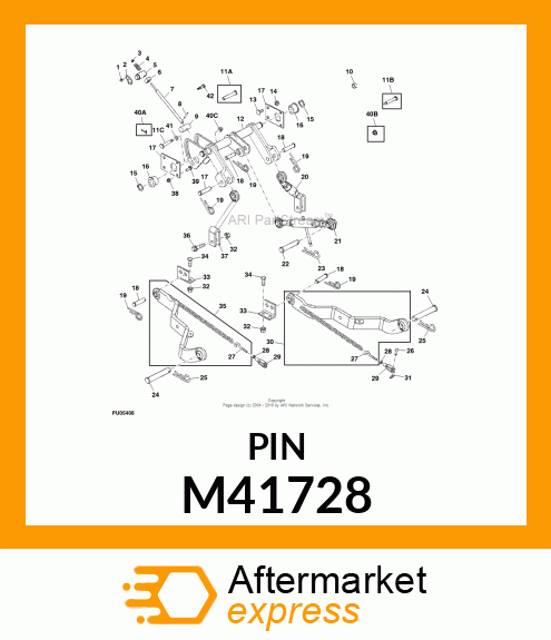 PIN, SPRING LOCKING M41728