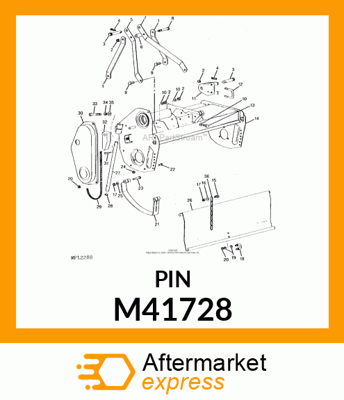 PIN, SPRING LOCKING M41728